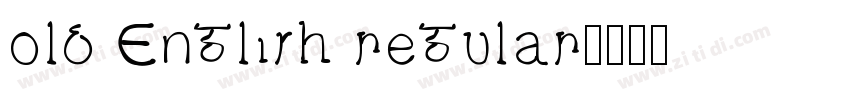 old English regular字体转换